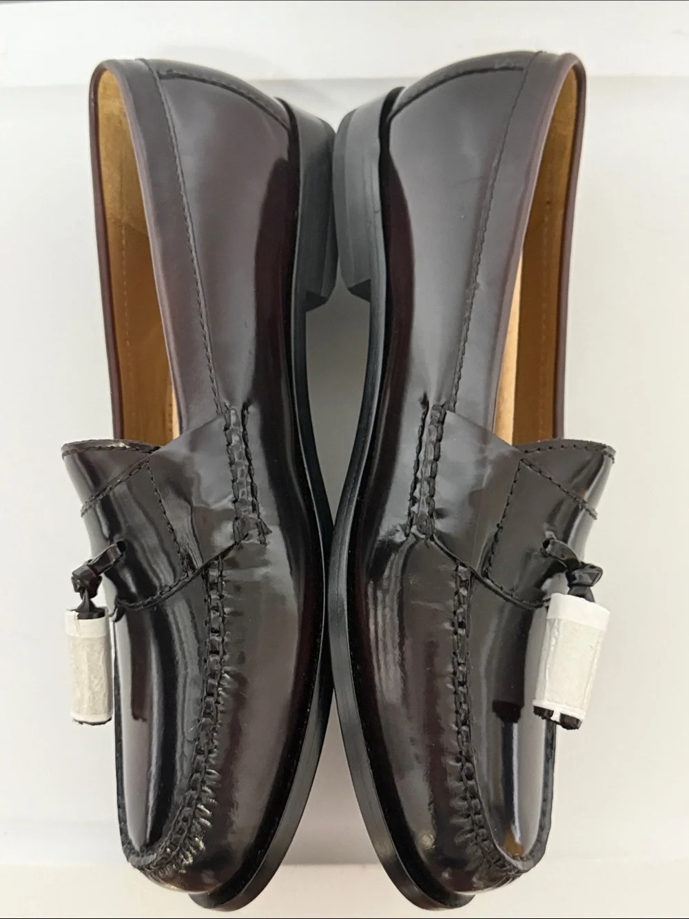 New Cole Haan Men’s Burgundy Pinch Tassel Loafers